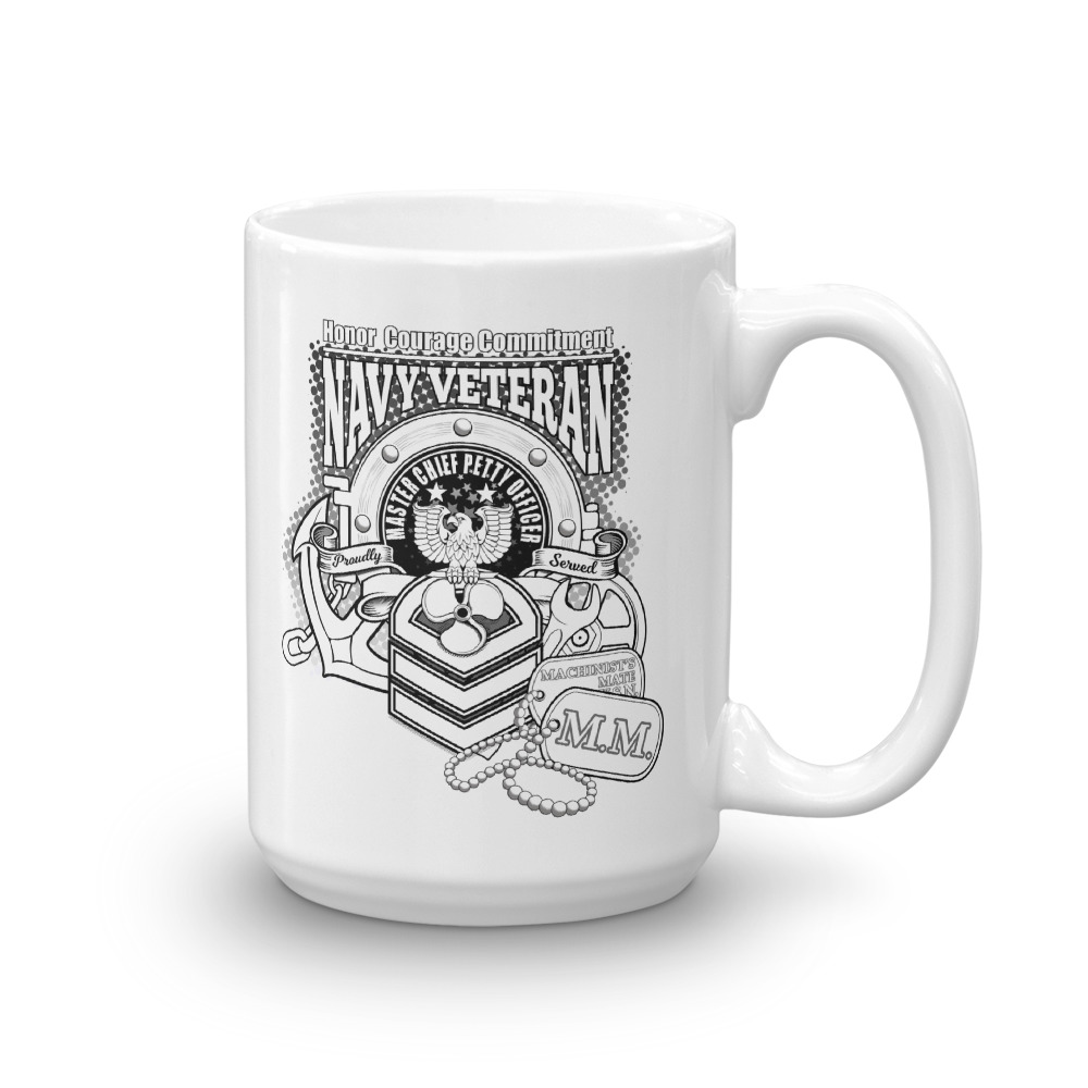 E9 MMCM Machinists Mate Mug - Tshirt Inked