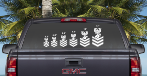 Navy Petty Officer Rate BT Insignia Vinyl Decals