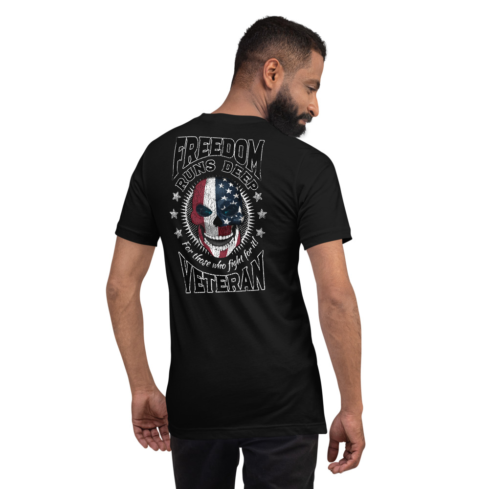 Freedom Runs Deep Back Print T-Shirt - Tshirt Inked